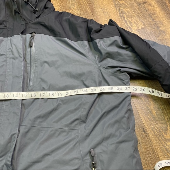 LL Bean Rugged Ridge Parka Jacket Coat Women's 2X Black Gray TEK Ski Snow Winter - Picture 4 of 15